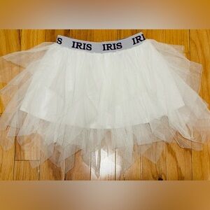 Kid’s White Tulle Skirt with IRIS Waistband